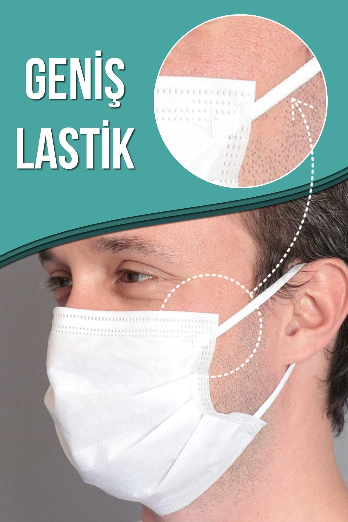 bsm 3 katli yassi lastikli full ultrasonik meltblown cerrahi maske toplam 50 adet fiyati yorumlari trendyol