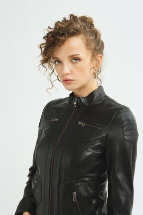 Kadın Siyah Ceket Image 4