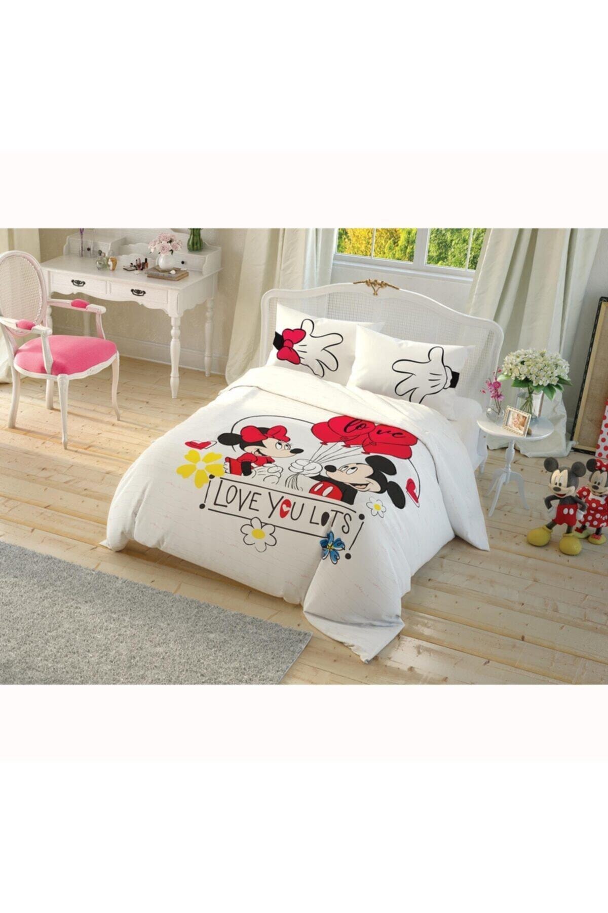 Tac Disney Minnie Mickey Cek Canlandir Nevresim Takimi Fiyati Yorumlari Trendyol