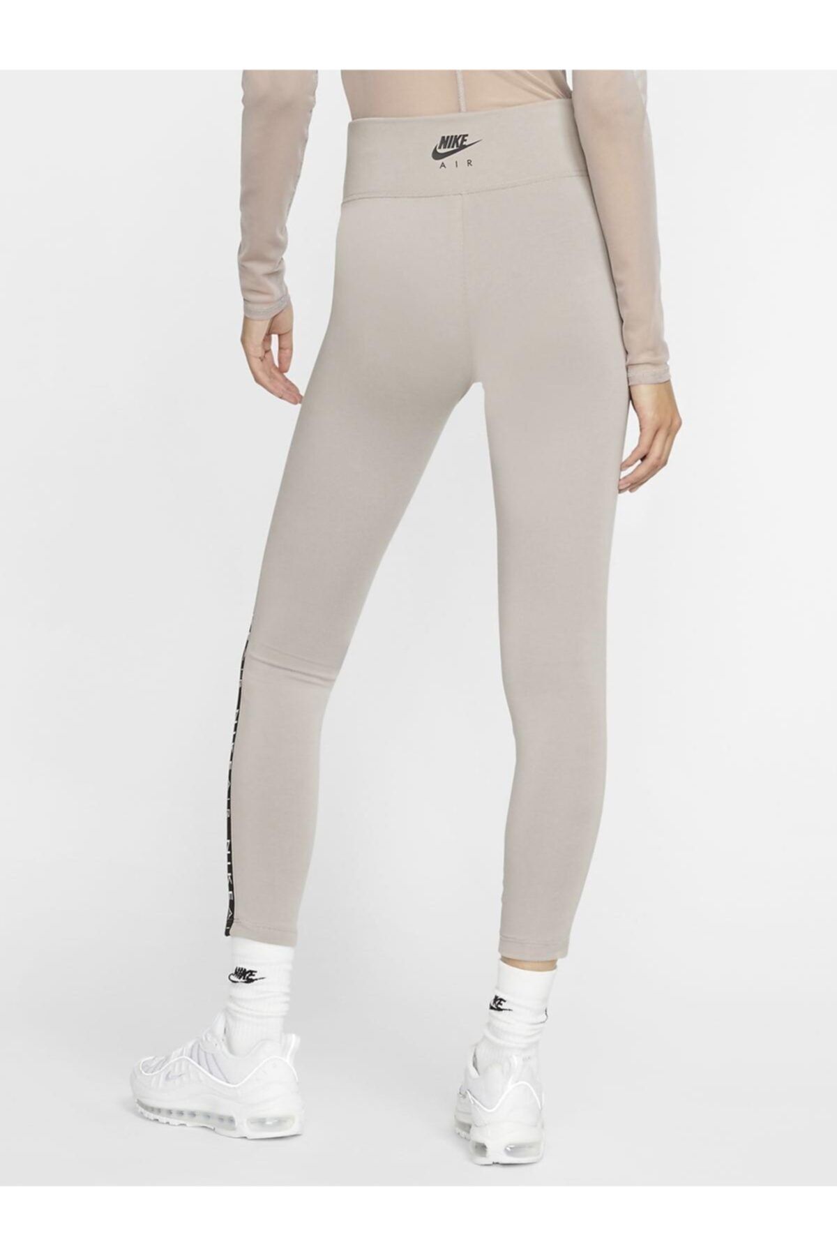 Nike Sports Leggings Beige High Waist Trendyol