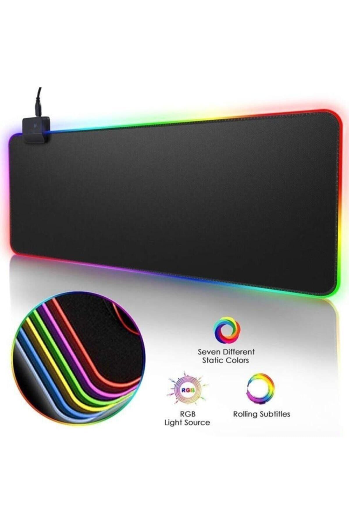 ploody rgb led isikli gaming mouse pad 70cmx30cmx3cm fiyati yorumlari trendyol