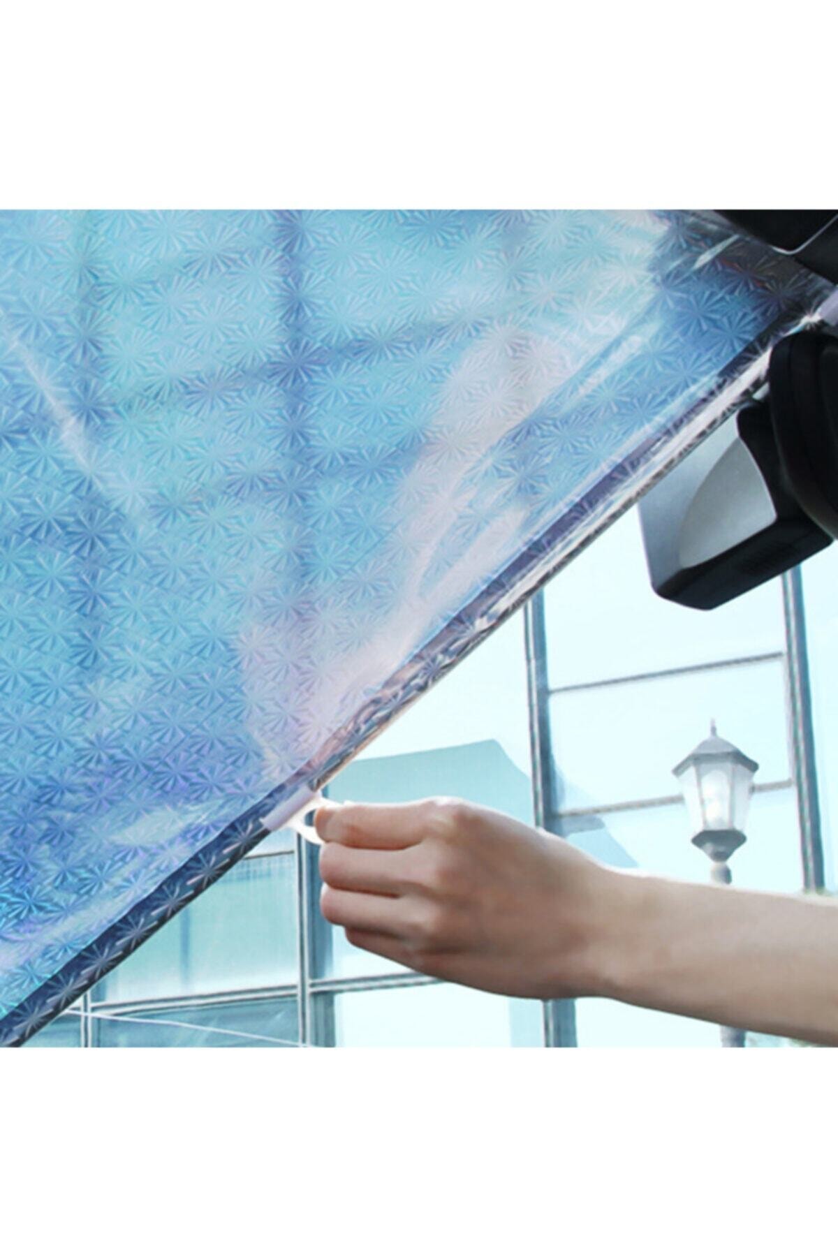 آفتابگیر خودرو در خودرو آفتابگیر اتوماتیک شیشه جلو برزنتی آفتابگیر محافظ تاشو 68 X125 سانتی متر نقره ای