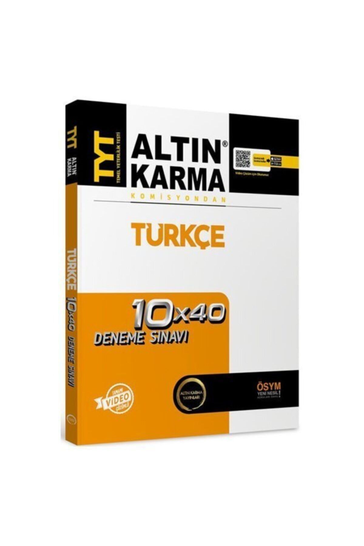 altin karma yayinlari tyt turkce tamami video cozumlu 10x40 deneme sinavi fiyati yorumlari trendyol