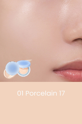 Vegan Nemlendirici Etkili İnce Yapılı Bare Water Cushion 01 Porcelain 17 SPF38 PA++++ Image 0
