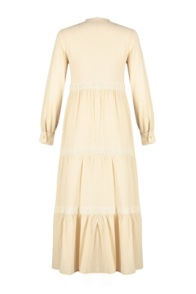 Taş Dantel Detaylı Dokuma Elbise TCTSS24EB00058 Image 7