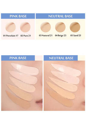 Vegan Nemlendirici Etkili İnce Yapılı Bare Water Cushion 01 Porcelain 17 SPF38 PA++++ Image 2