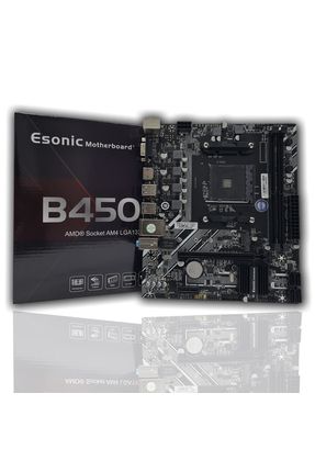 ESONİC B450DA1 AMD AM4 DDR4 M2 HDMI VGA GLAN M.ATX ANAKART Image 0