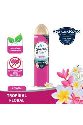 Hava Tazeleyici Aerosol, Oda Kokusu, Tropikal Floral, 300ml Image 0