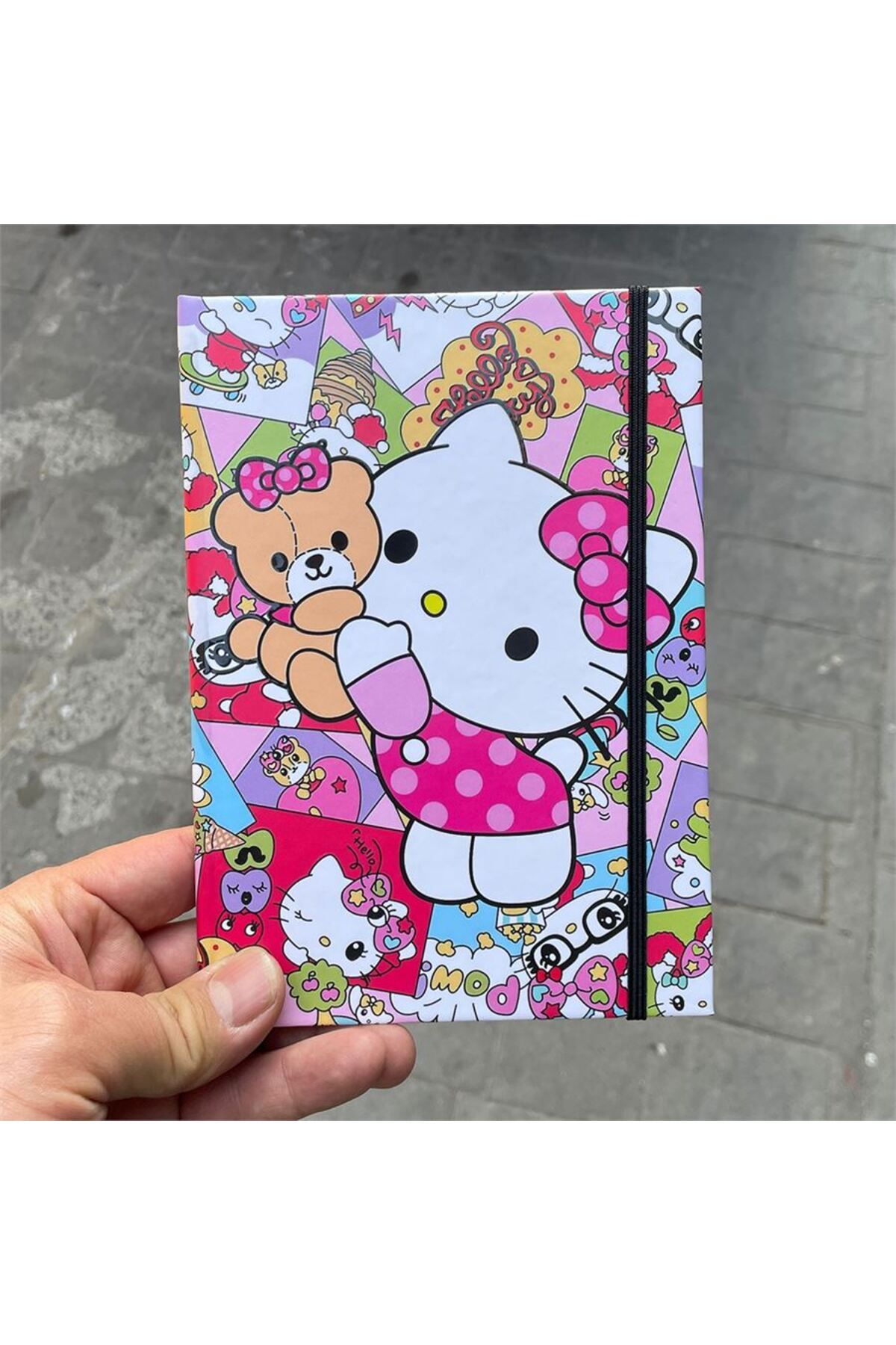K stebek Hello Kitty Teddy Collage Notebook Trendyol