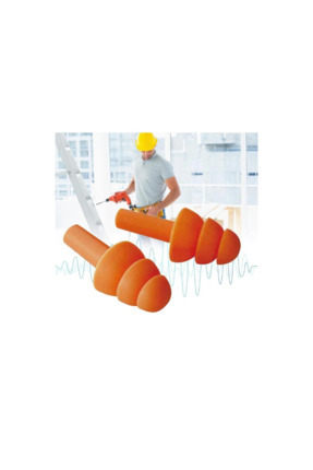 Turuncu Silikon Kulak Tıpası Ses Gürültü Yüzme Uyku Tıpa Şeffaf Kutusunda Su Geçirmez Tıkaç Image 4