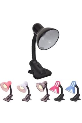 Mandallı Akrobat Masa Üstü Çalışma Gece Lambası E27 Duy Led Ampul Image 0