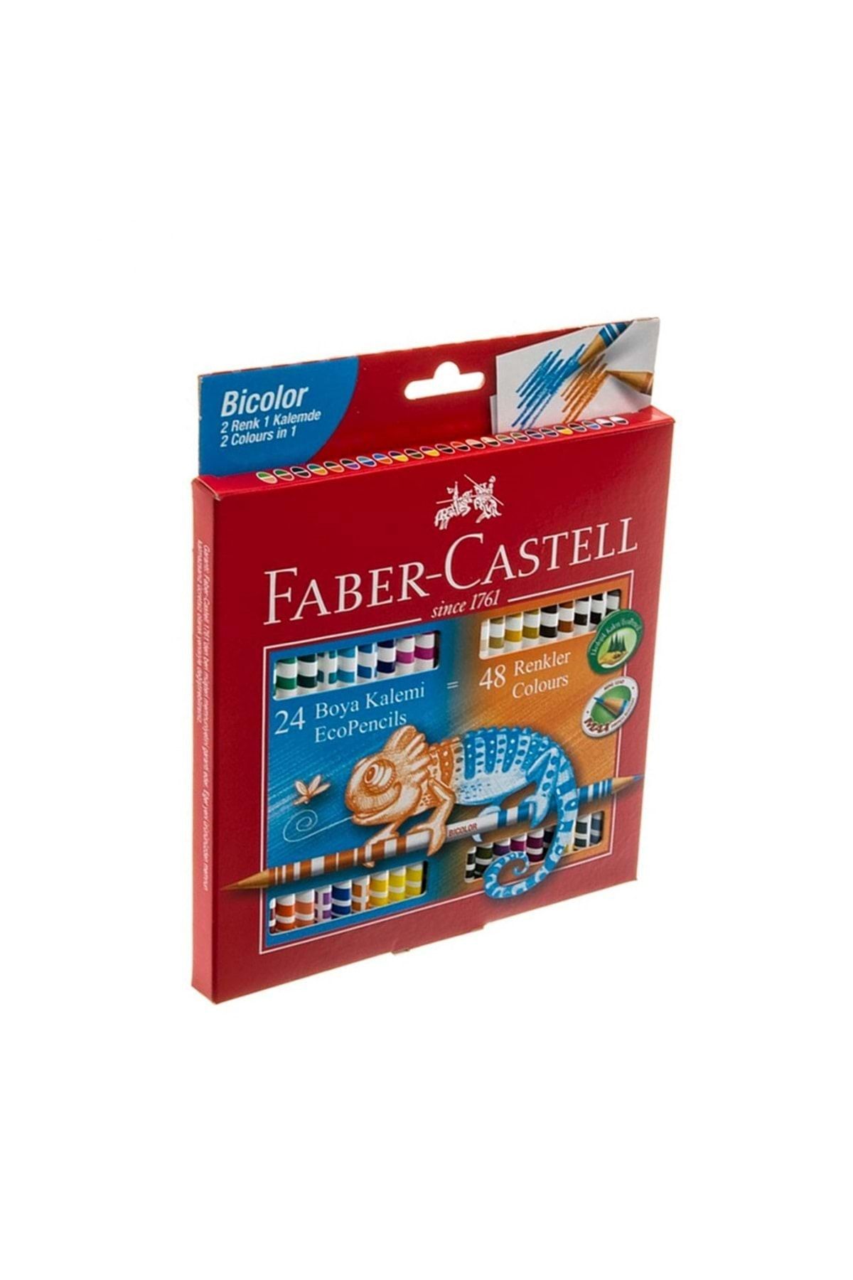 faber castell faber castell bicolor boya kalemi 48 renk fiyati yorumlari trendyol