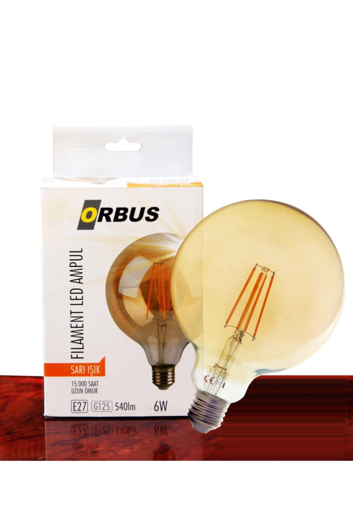 orbus filament led ampul 6w sari isik g125 fiyati yorumlari trendyol