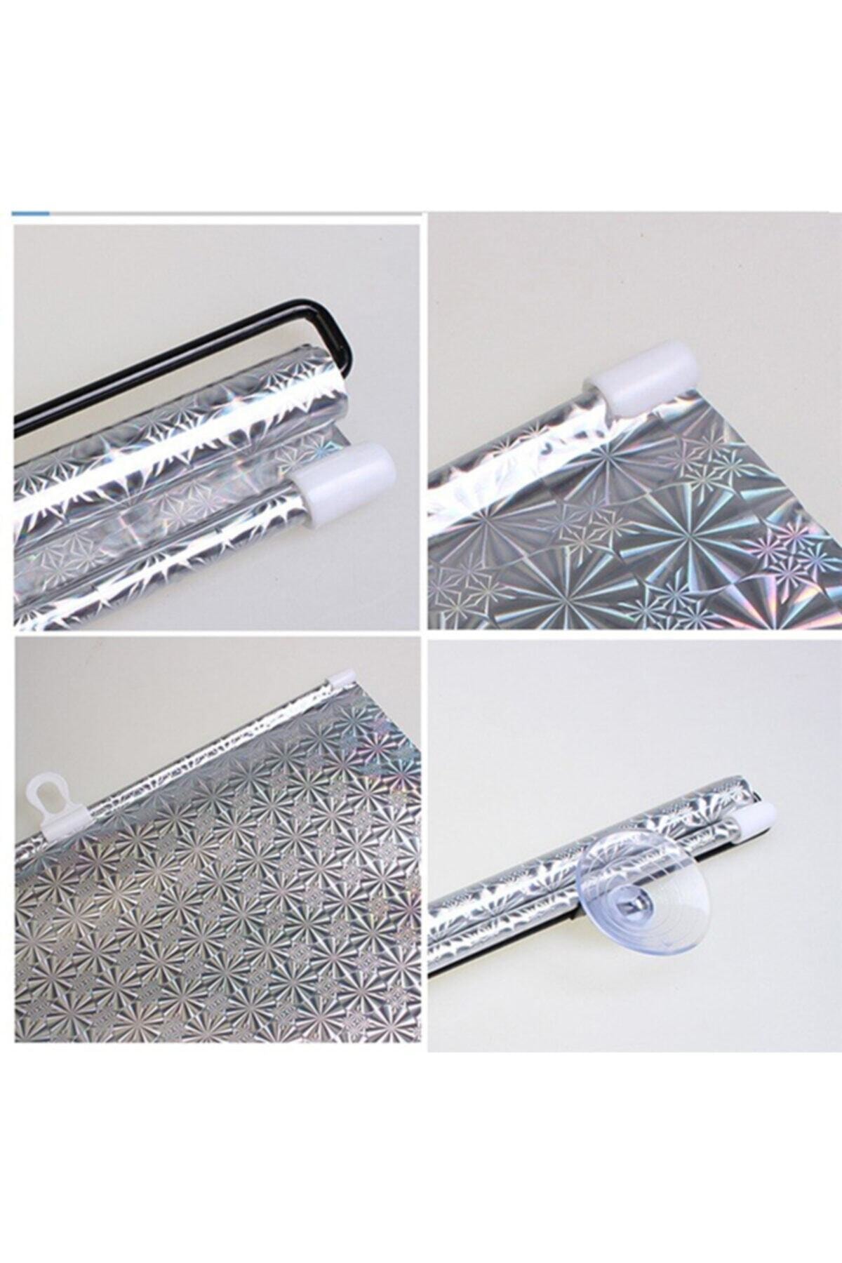 آفتابگیر خودرو در خودرو آفتابگیر اتوماتیک شیشه جلو برزنتی آفتابگیر محافظ تاشو 68 X125 سانتی متر نقره ای