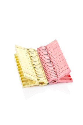 Plastik Renkli(- 24 Adet -)YENİ NESİL LÜX  Mandal Çamaşır Çok Amaçlı Mandal Pmr-2500 Image 0