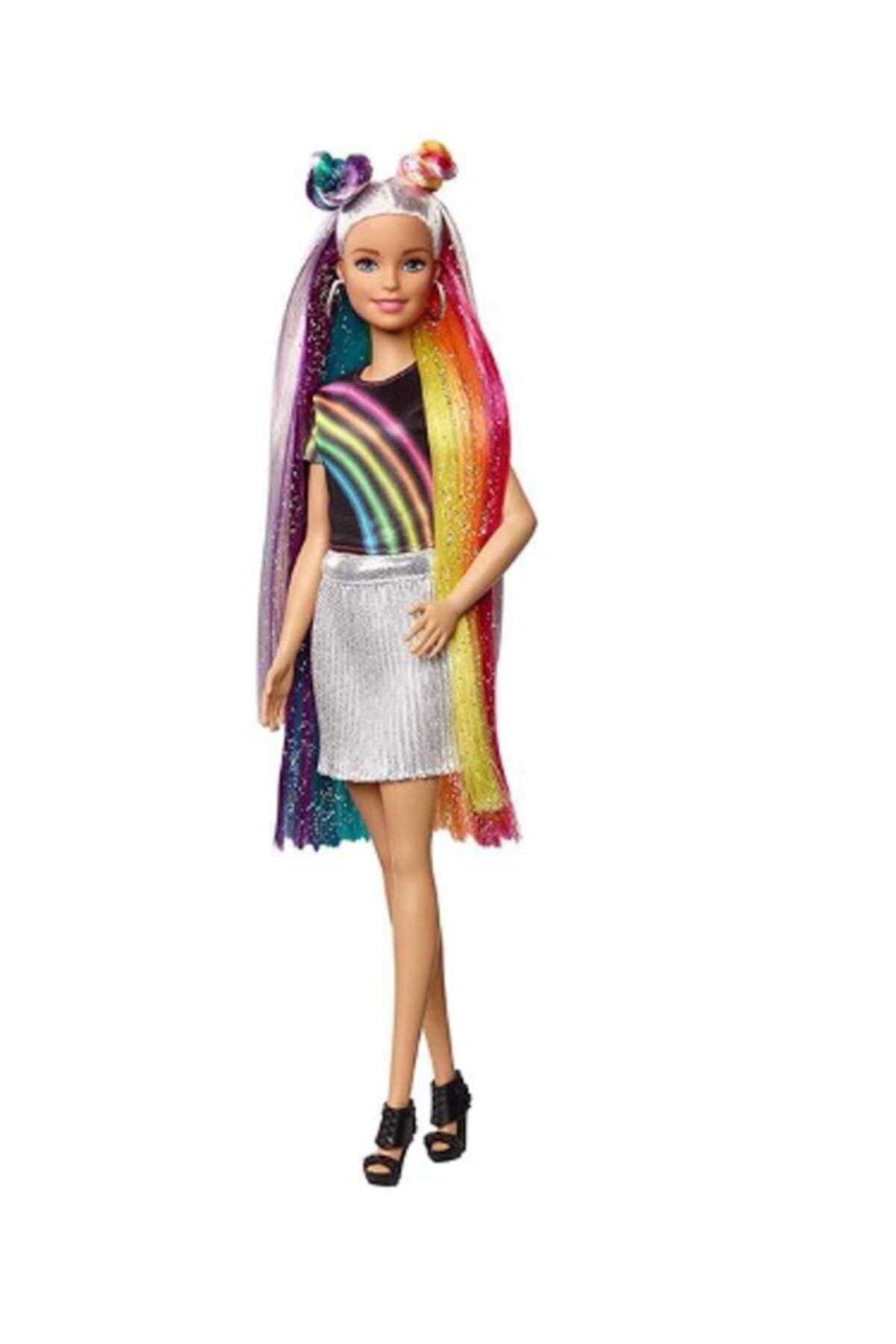 barbie gokkusagi renkli saclar bebegi fxn96 fxn96 fiyati yorumlari trendyol