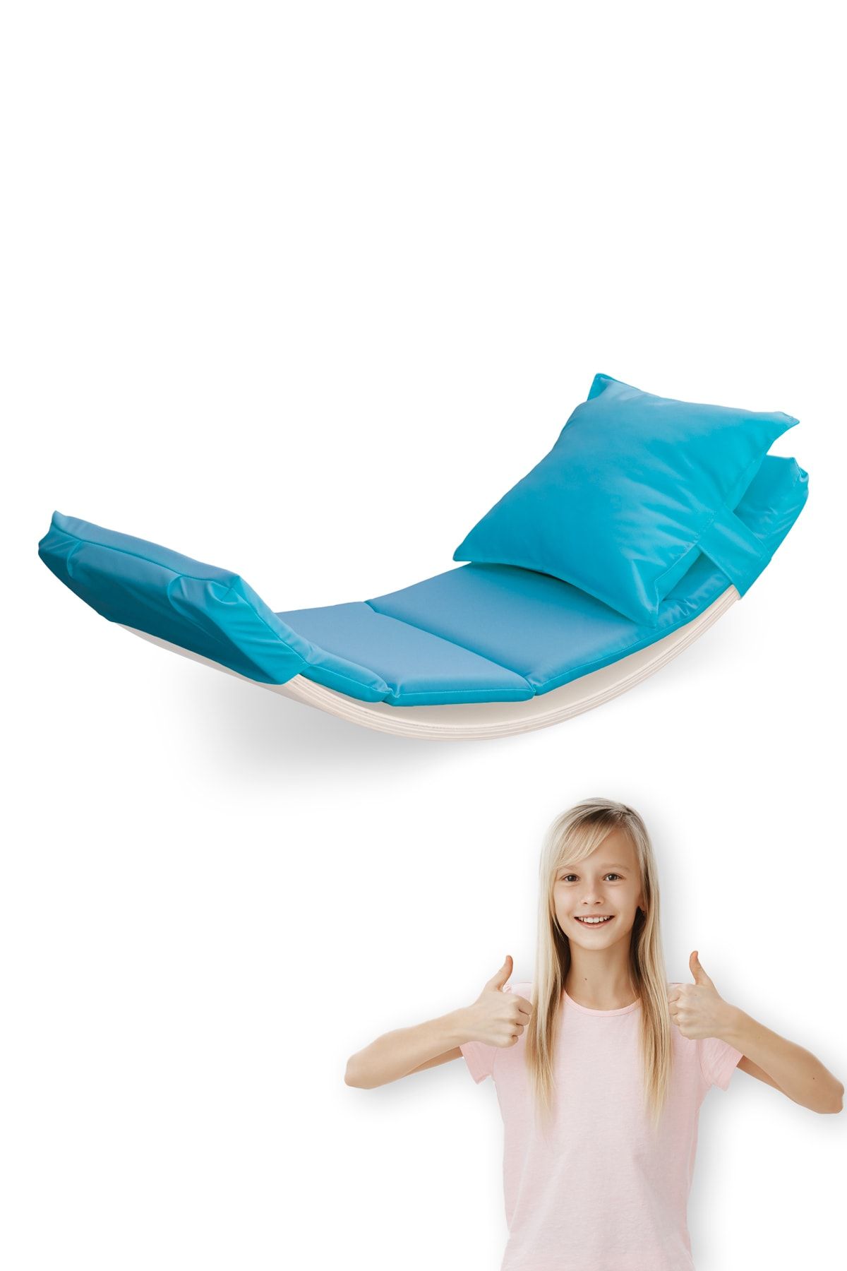 enskids Wavy Board Denge Tahtası Minderi - Mavi