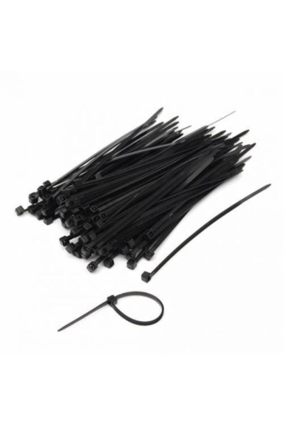 AKSUFEZ Siyah Cırt Kelepçe 3.6x250mm