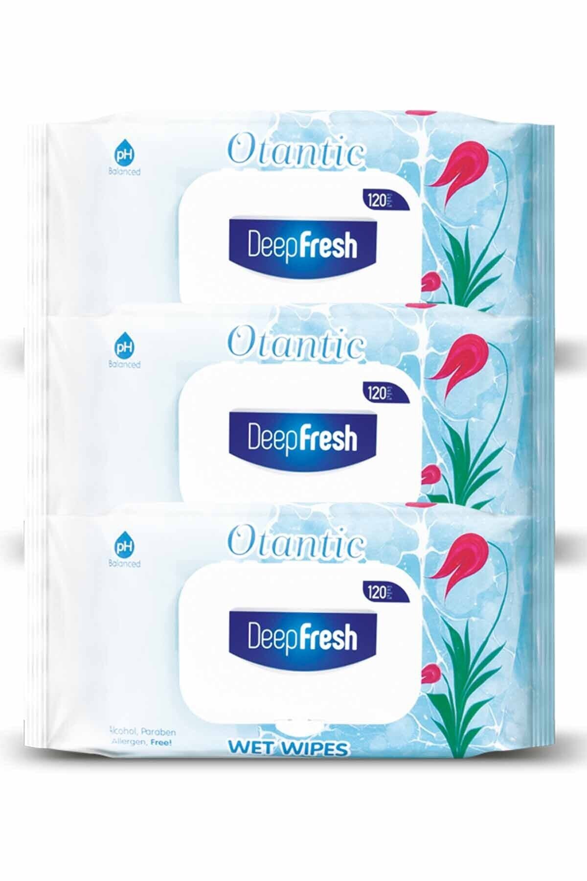 Deep Fresh Otantik Islak Mendil Ebruli Yaprak 3x120