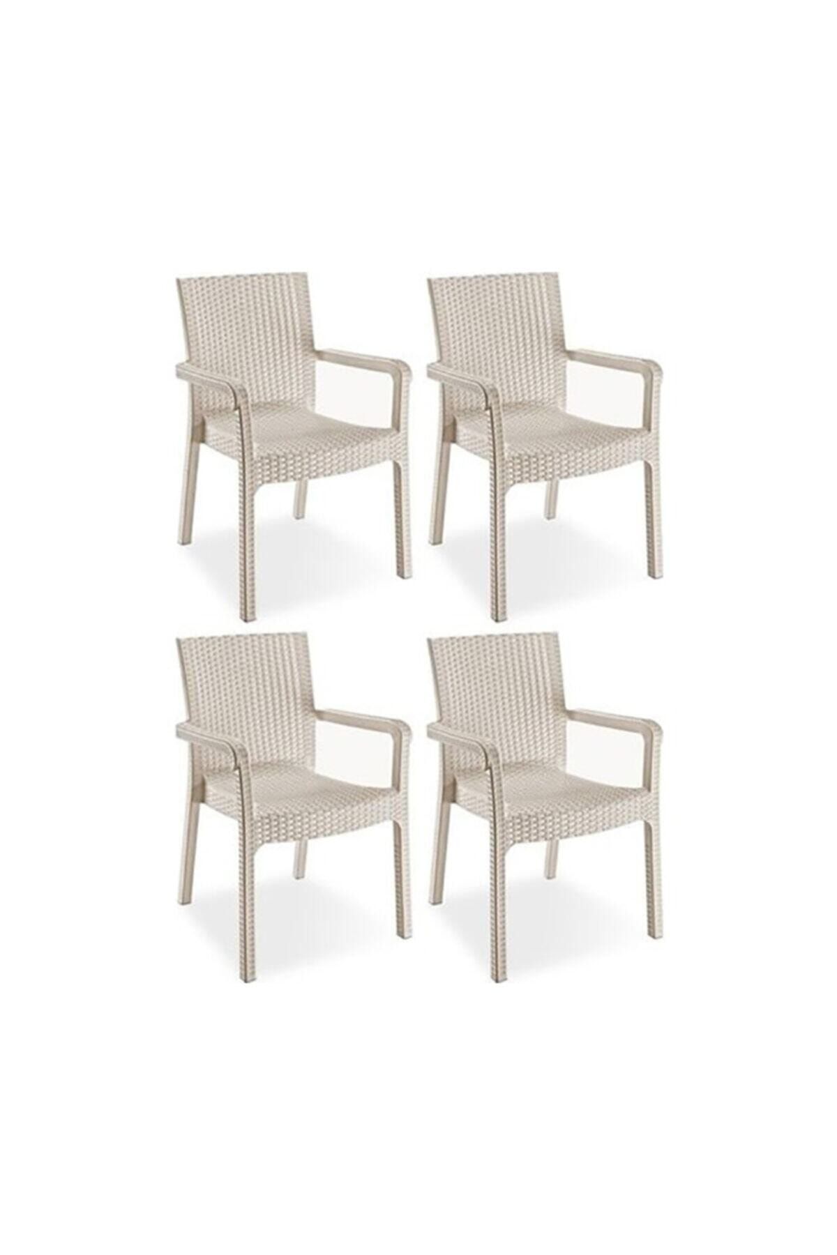violet trend lux rattan koltuk rattan desen bahce koltugu balkon bahce teras sandalye cappuccino 4 lu set fiyati yorumlari trendyol