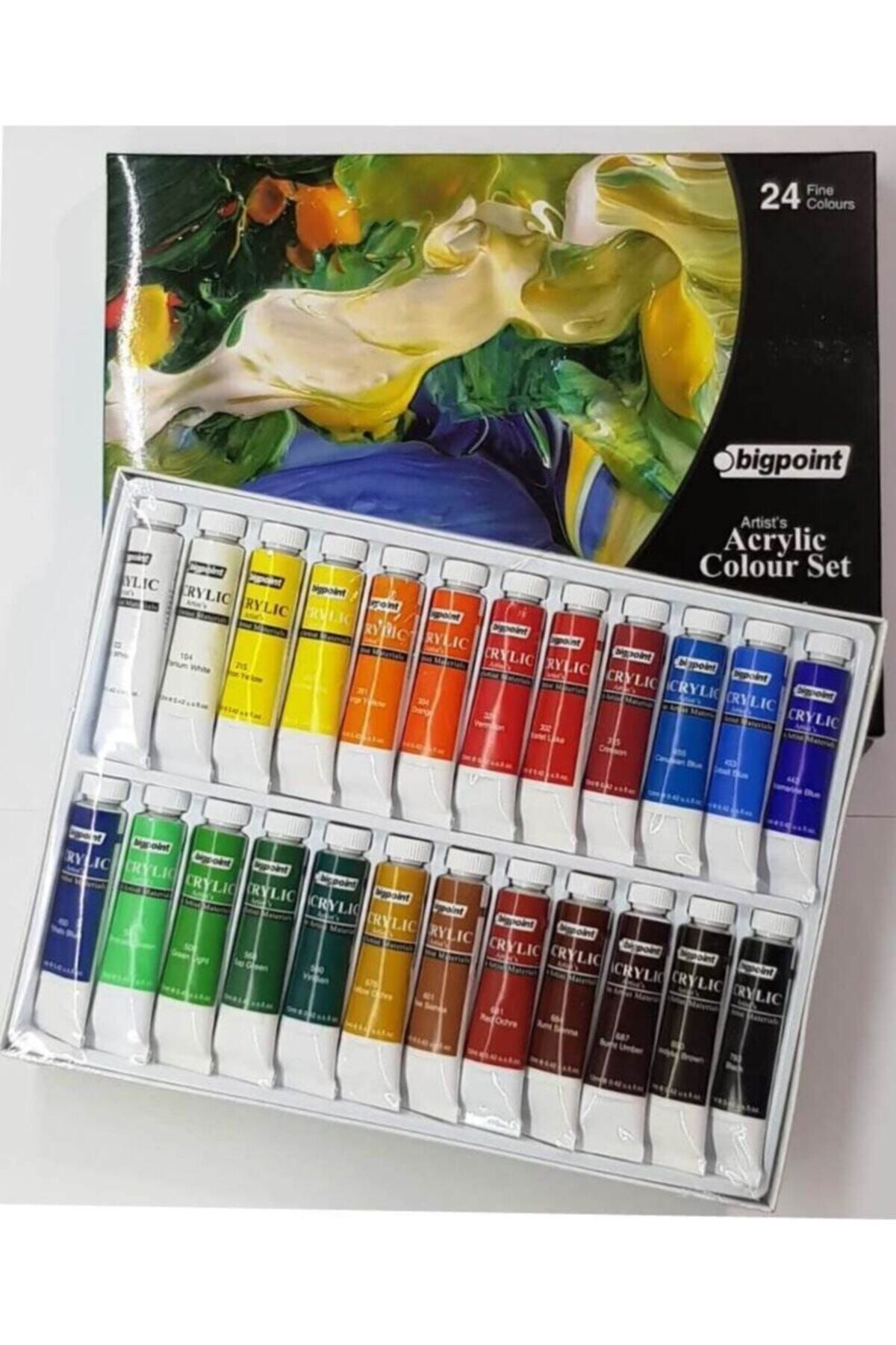 bigpoint artists s akrilik boya seti 12ml tup x 24 renk fiyati yorumlari trendyol