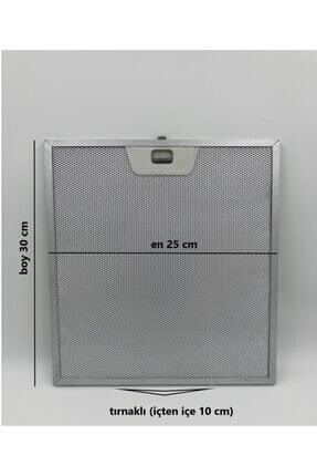 25x30 Cm Tırnaklı Arçelik Ankastre Aspiratör Davlumbaz Alüminyum Yağ Filtresi Image 0