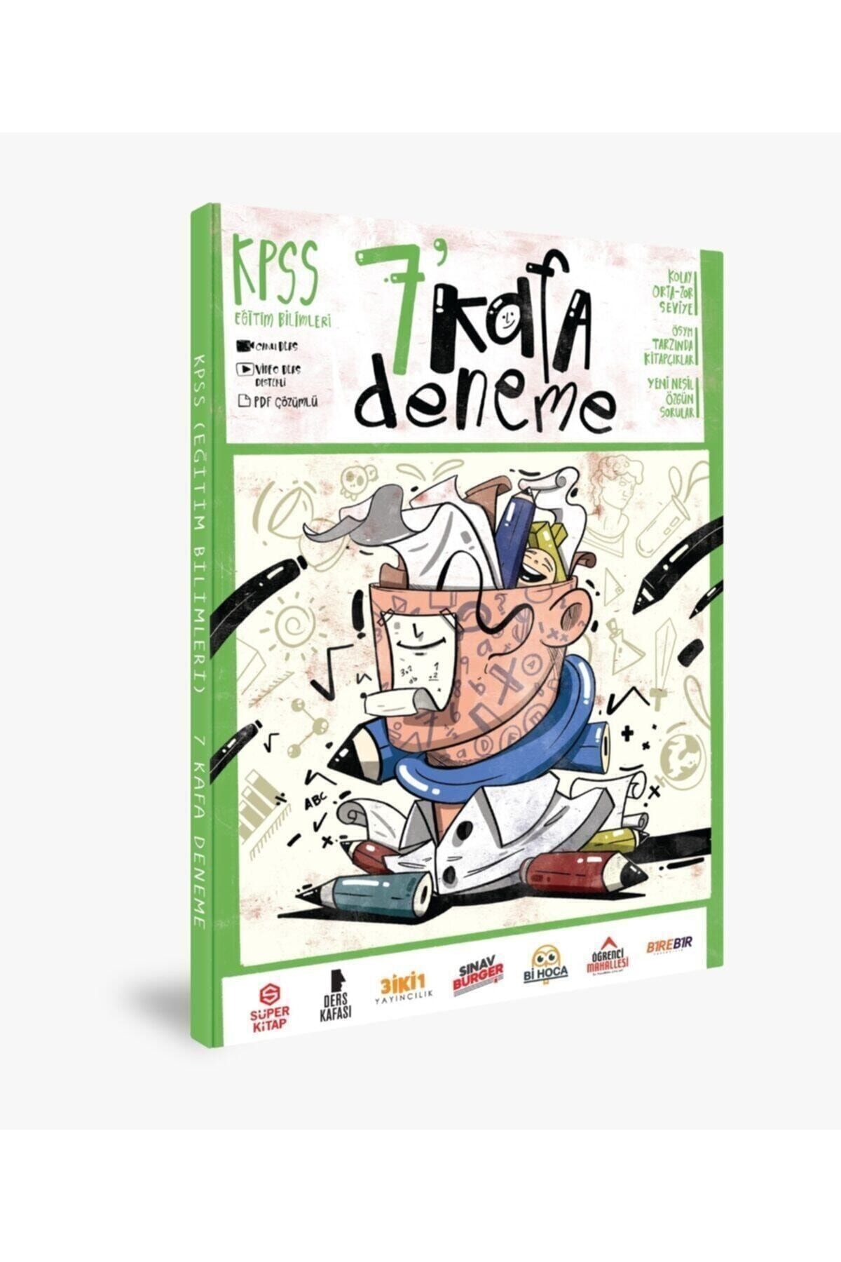 Süper Kitap Kpss Eğitim Bilimleri 7 Kafa Deneme-ders Kafası-3iki1 Yayıncılık-sınav Burger-bi Hoca