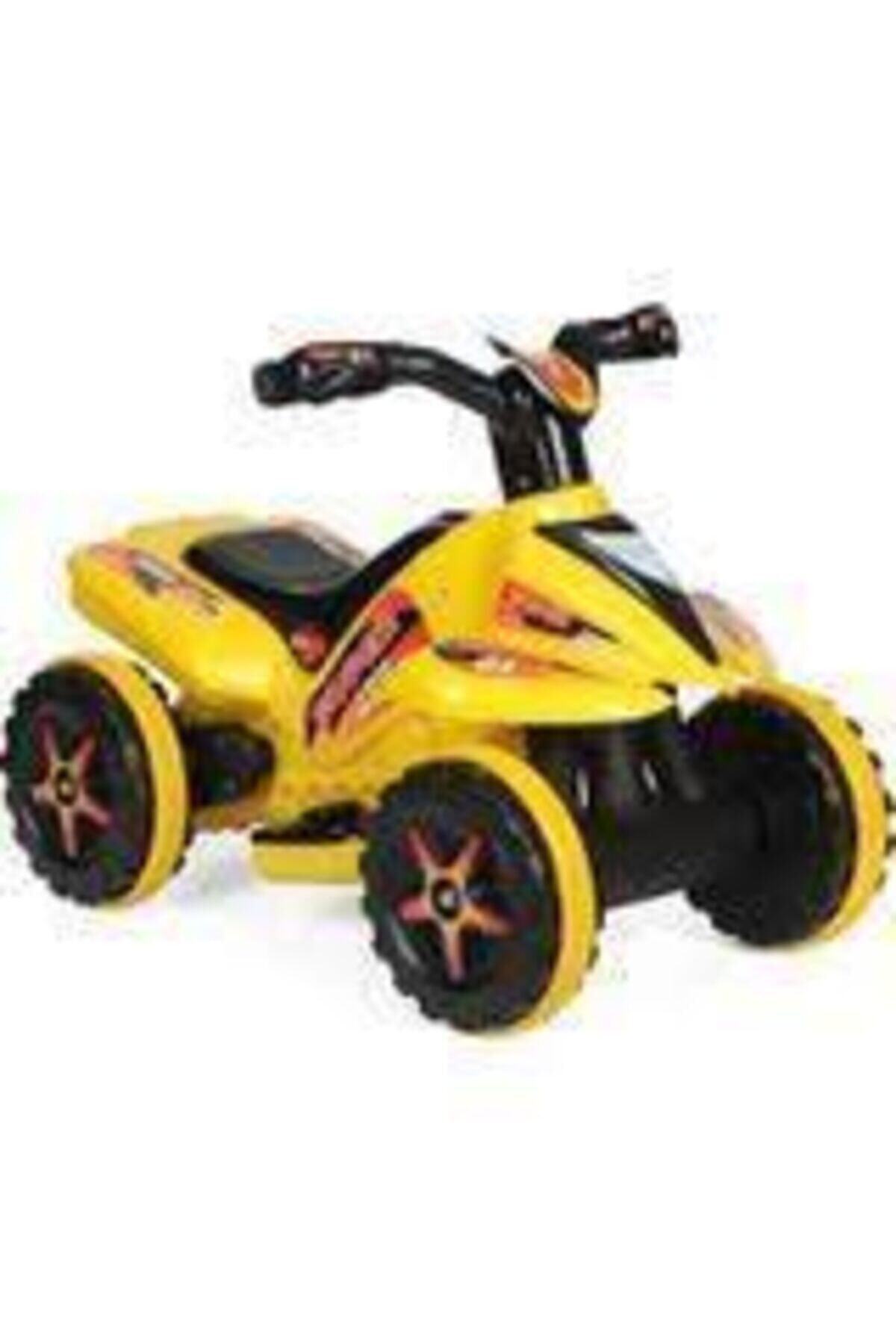 UJ Toys 6v Akülü Mini Atv-sarı , 2-3-4 Yaşlara Uygun , Işıklı Ve Müzikli