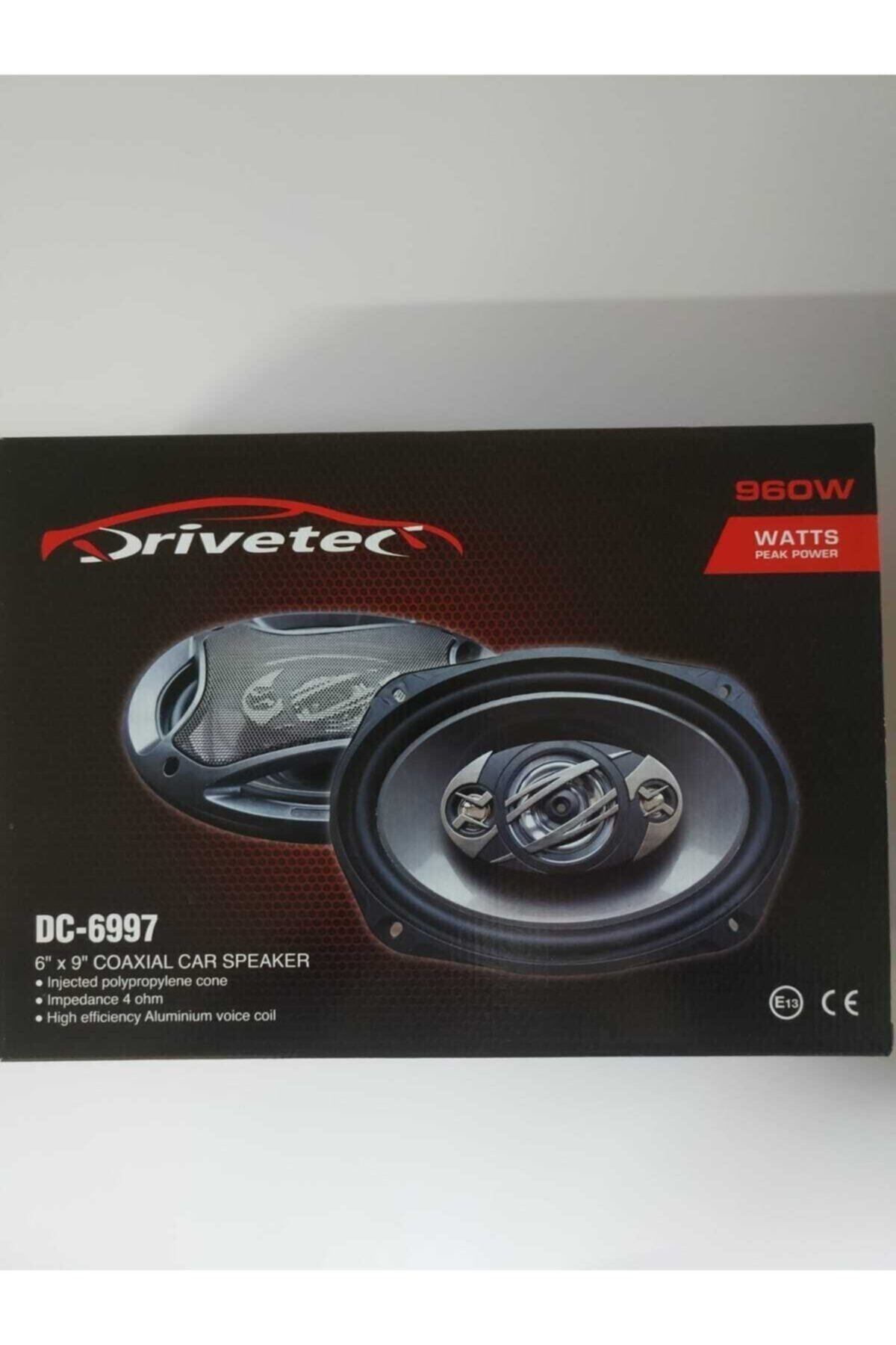 drivetec Dc-6997 Oval Oto Hoparlör 950 Watt 4 Yollu 2 Adet Oval Araba Hoparlörü