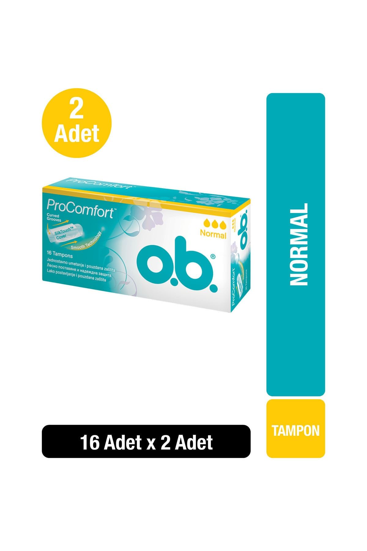 o.b. Tampon Normal 16'lı x 2