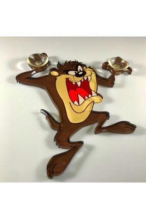 Tazmanya Canavarı Taz Uv Lazer Baskılı Oto Cam Süsü Image 0