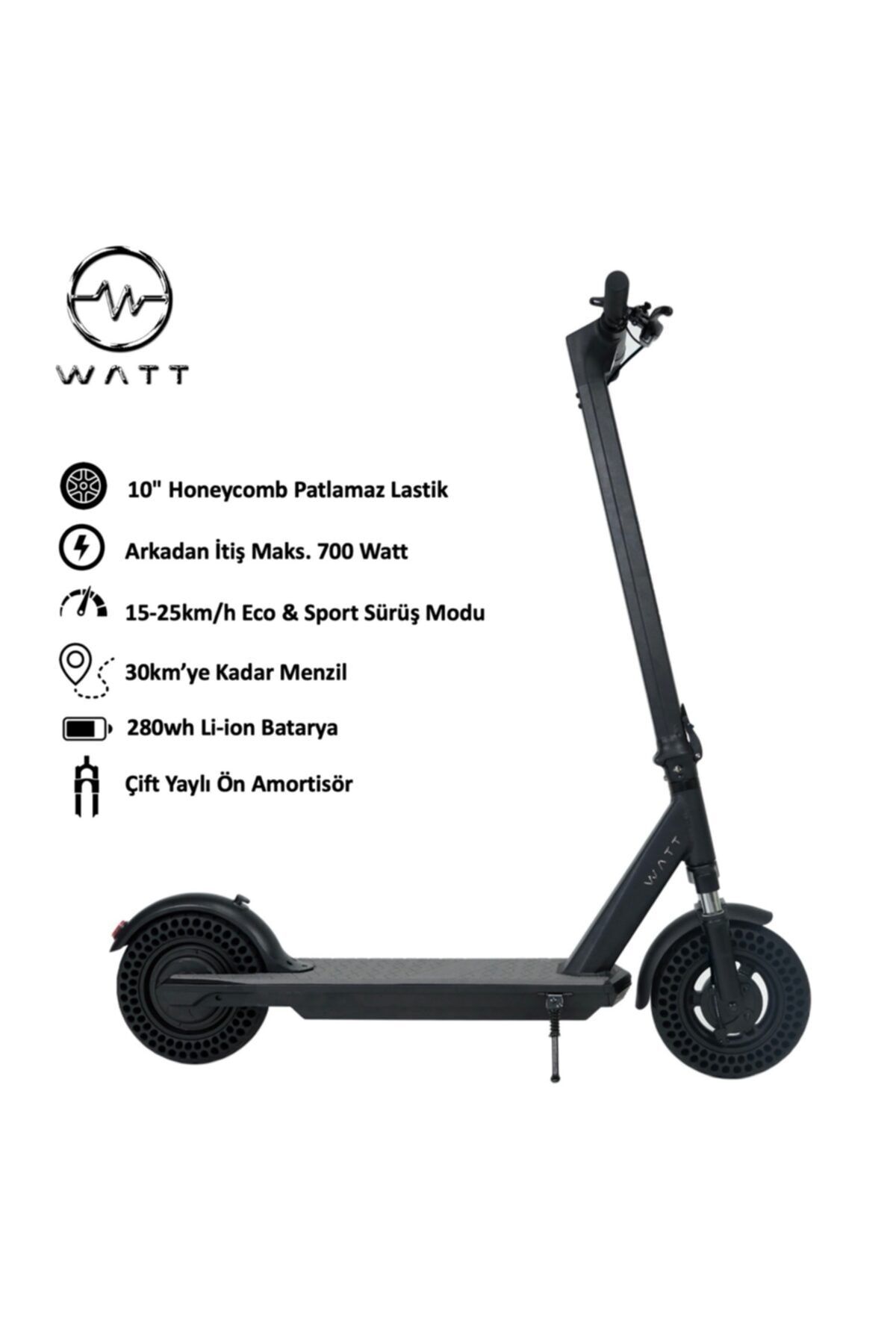 watt elektrikli scooter siyah fiyati yorumlari trendyol