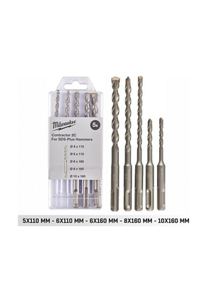 MİLWAUKEE Sds Plus Elmas Uçlu Matkap Ucu 5 Parça Set Image 1