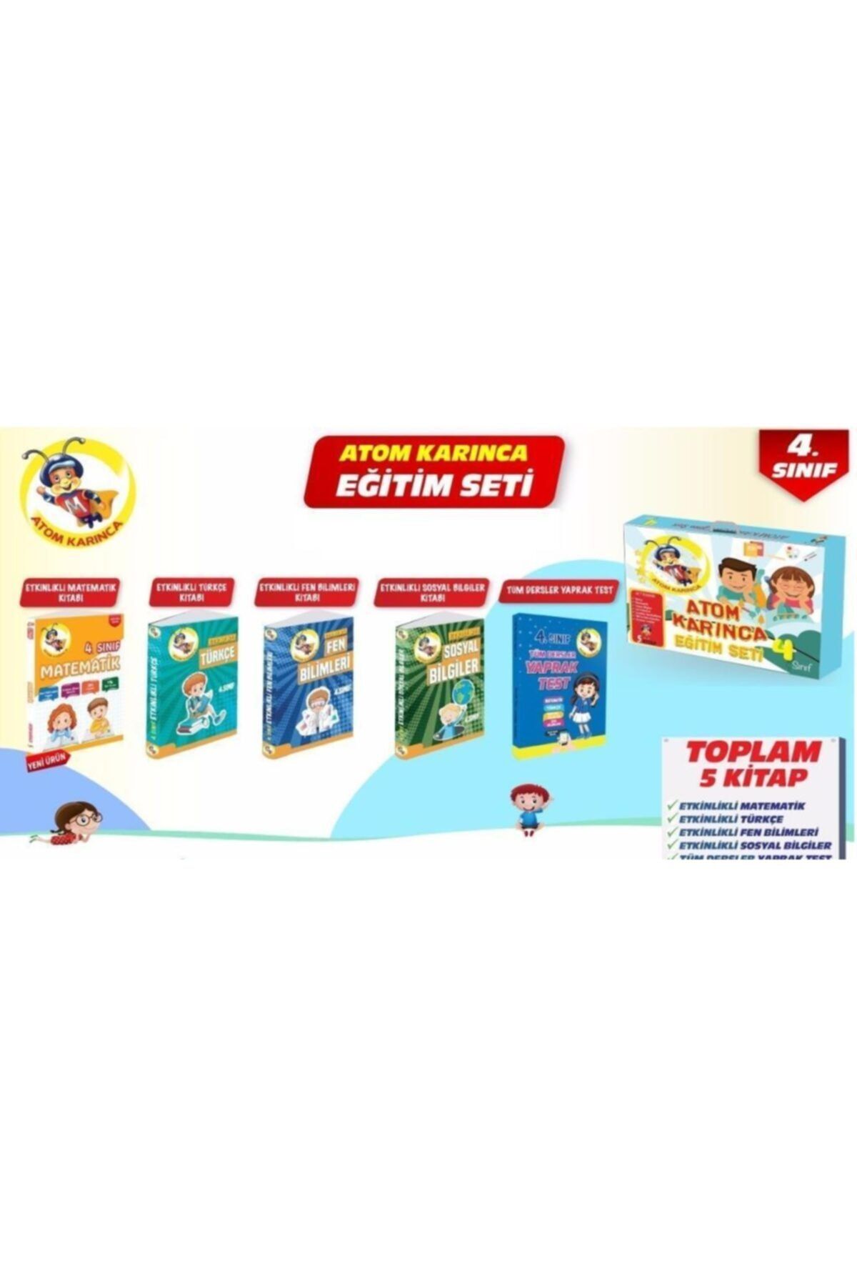 molekul yayinlari atom karinca 4 sinif egitim seti 5 kitap fiyati yorumlari trendyol