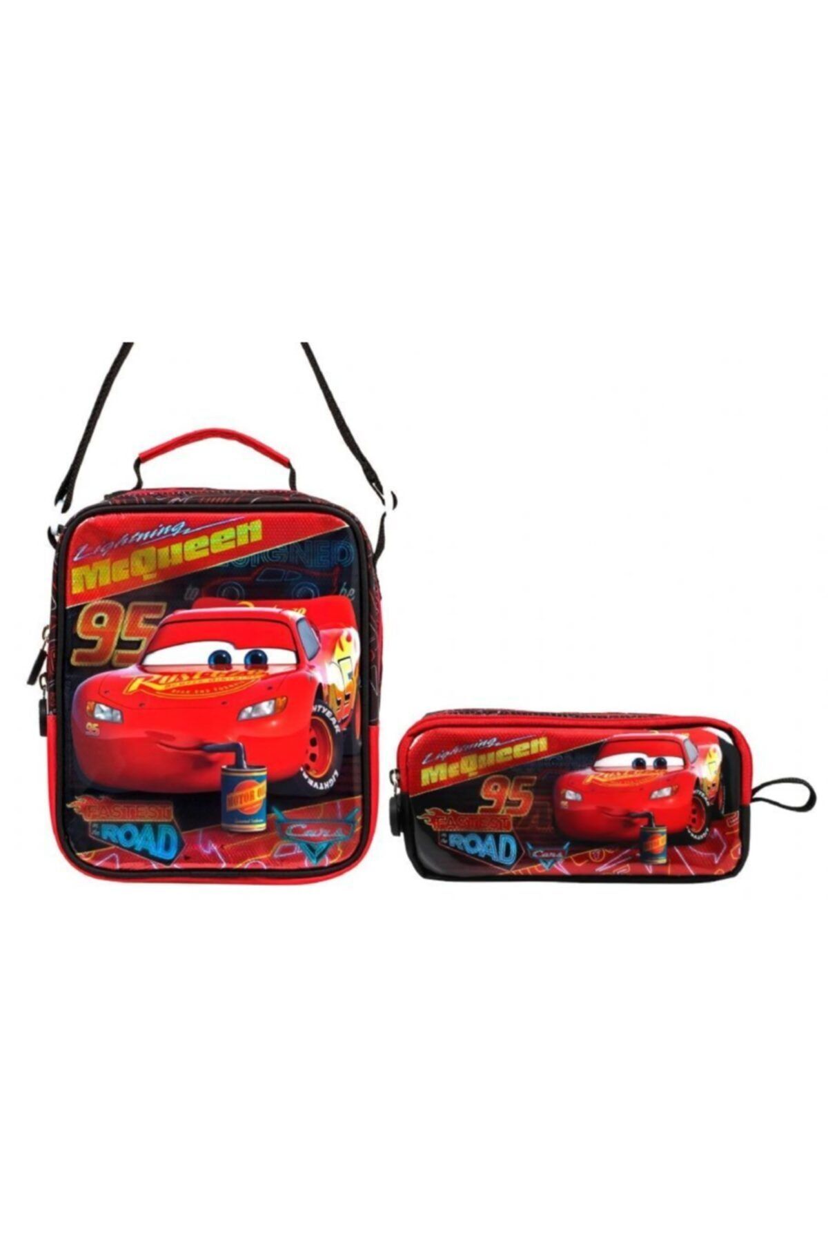 frocx cars simsek mcqueen beslenme cantasi ve kalem cantasi seti fiyati yorumlari trendyol