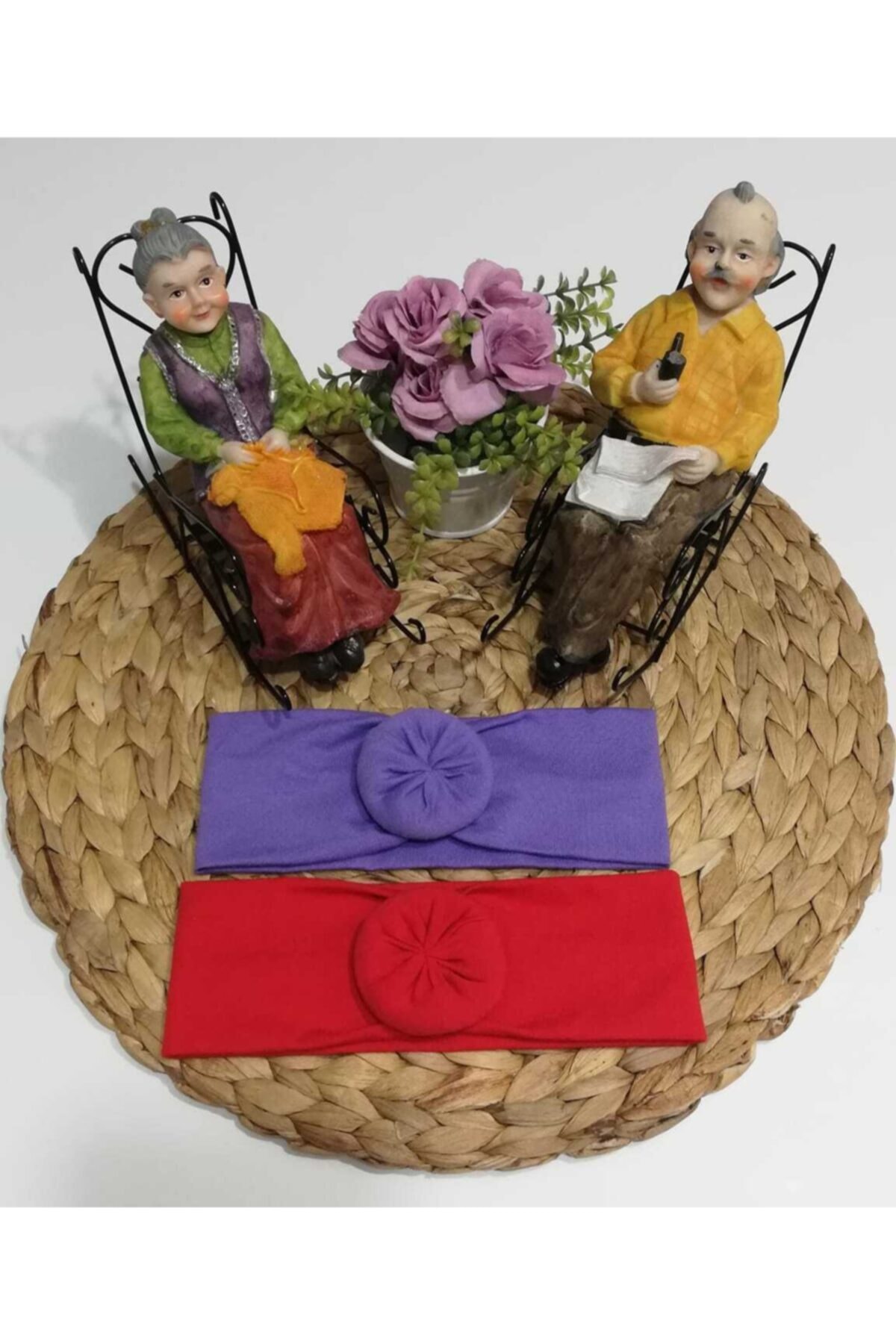 Kiz Bebek Ikili Sac Bandi Donut Topuz Bandana 0 12 Ay