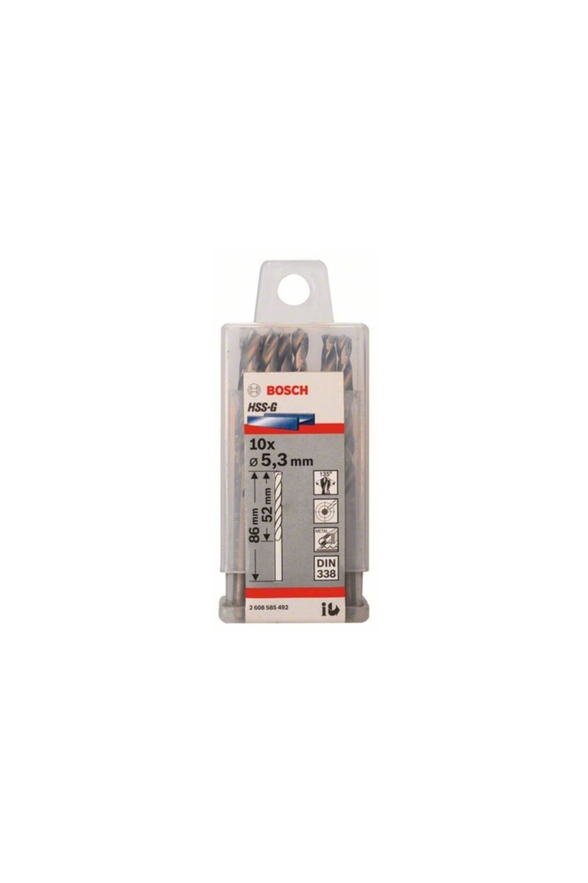 Bosch Hss-g Metal Matkap Ucu 5,3x86 mm 10'lu Paket