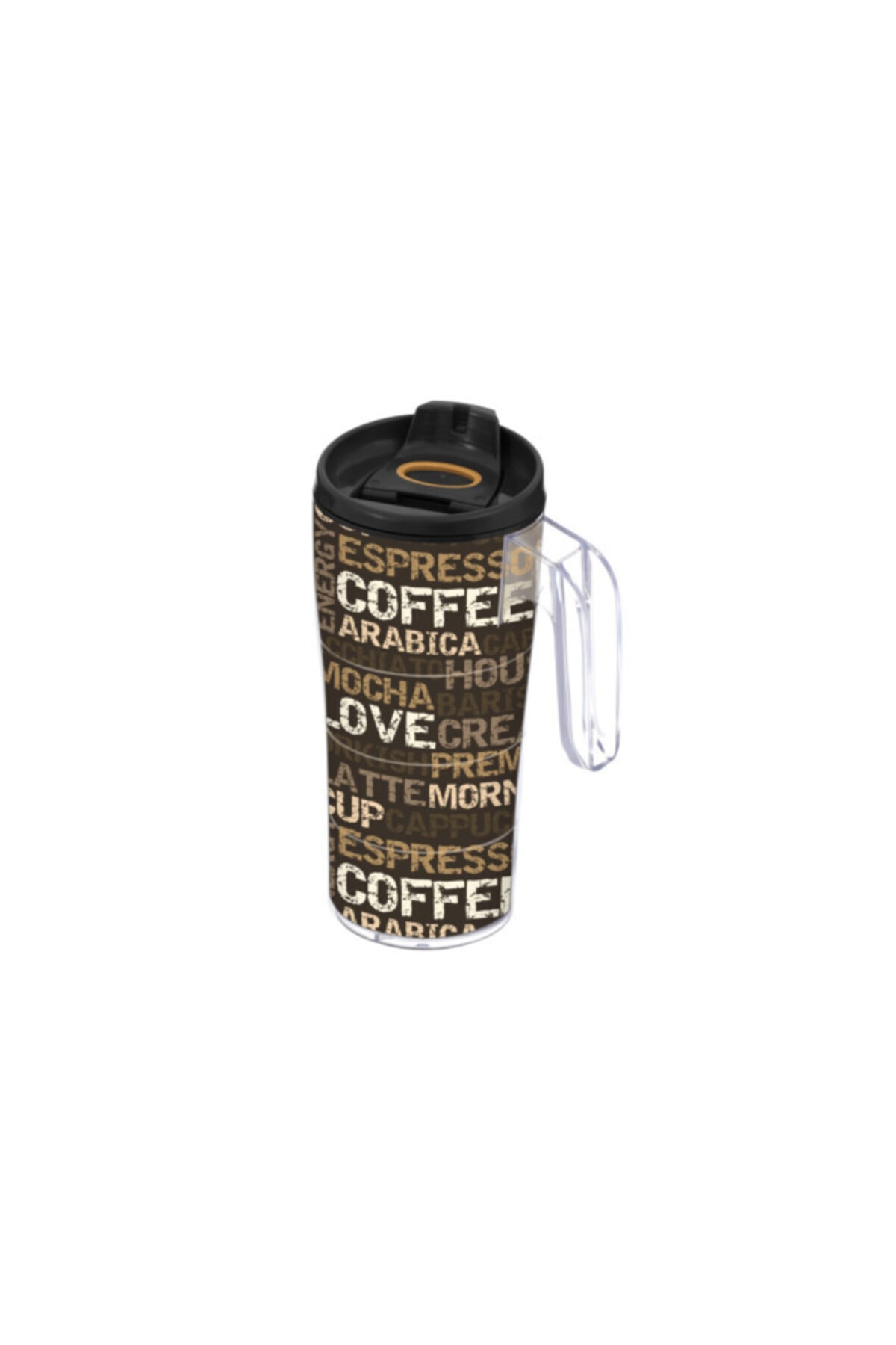 Herevin Desenli Kulplu Kahve Kupası Coffee
