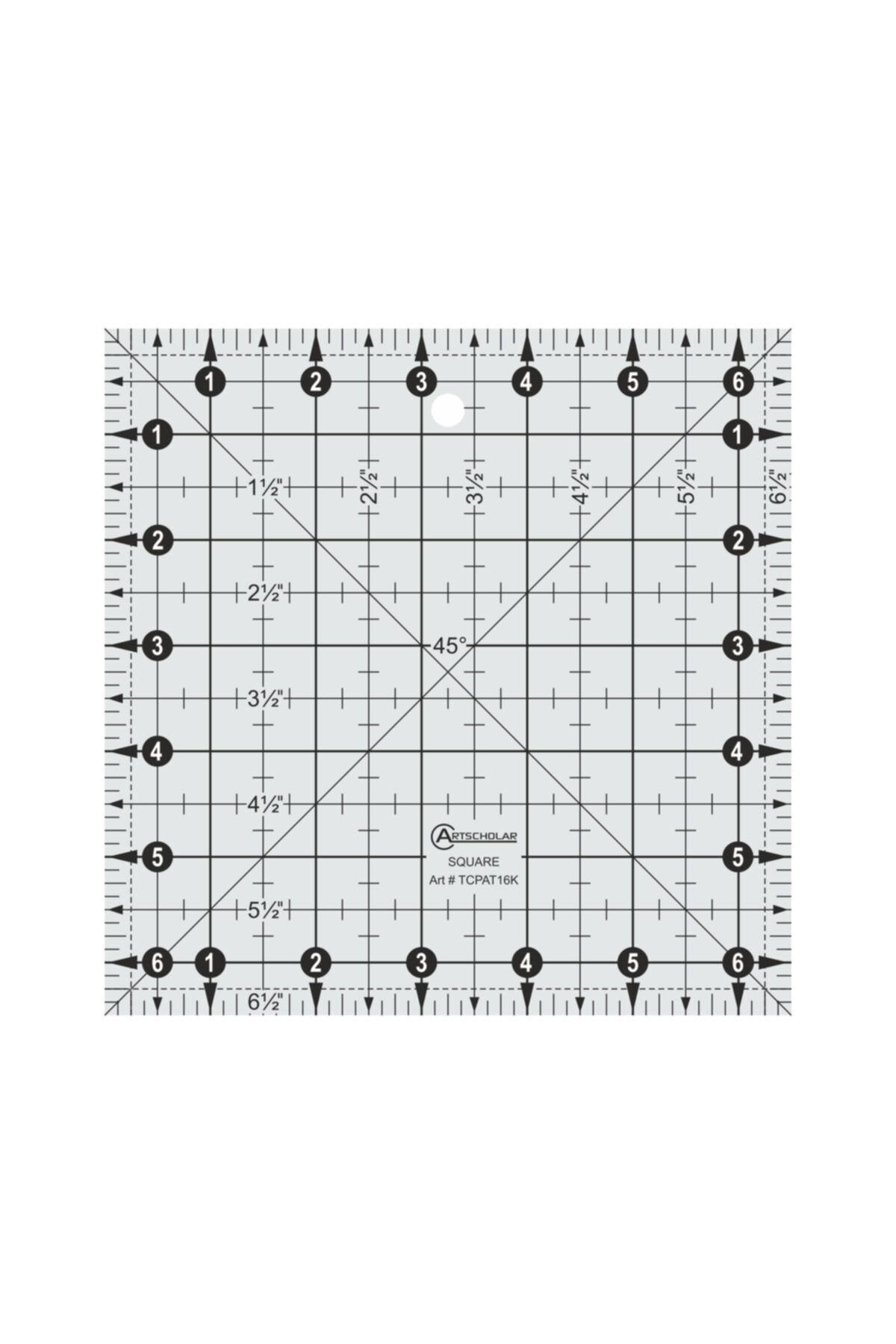 Artscholar 16*16cm Patchwork / Kırkyama Cetveli (tcpat16k)