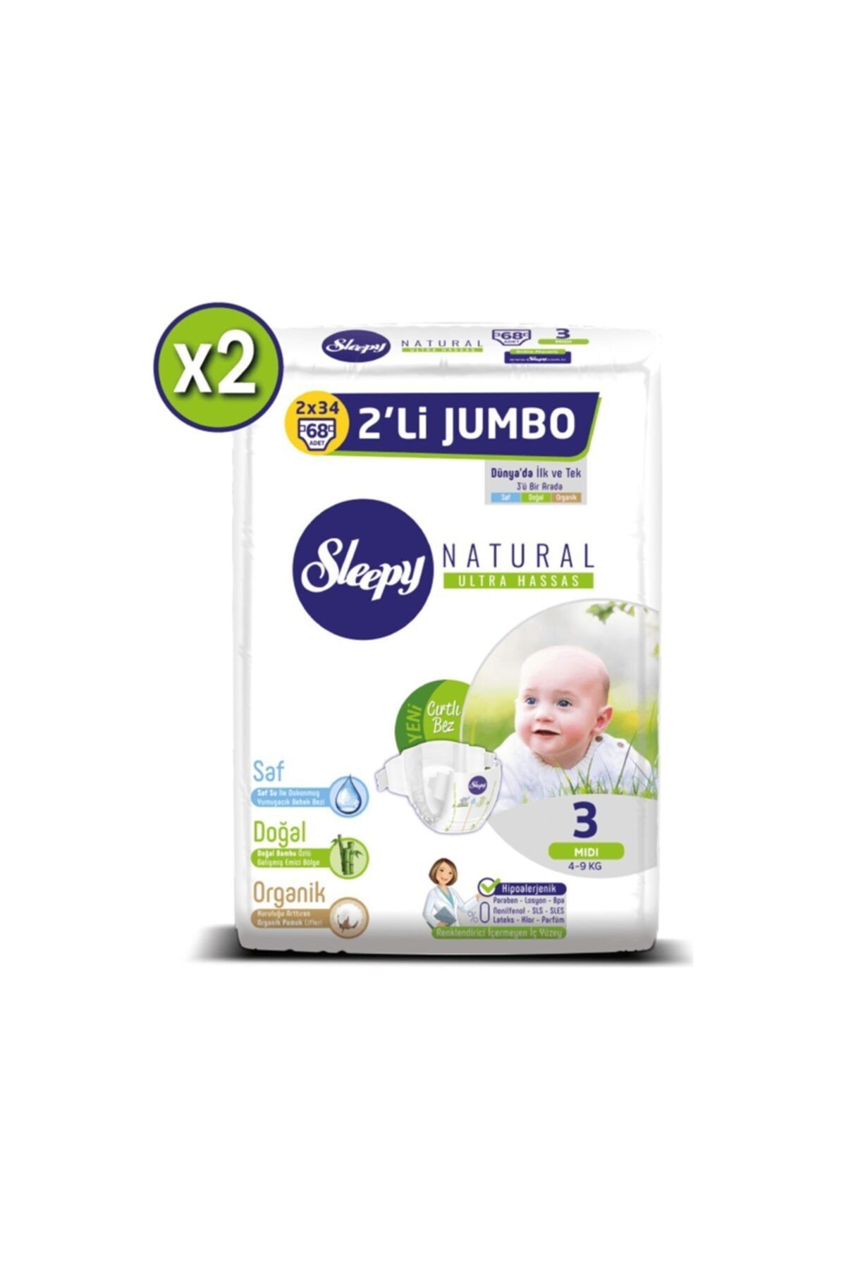 sleepy bebek bezi midi 3 beden 136 adet 4 9 kg fiyati yorumlari trendyol