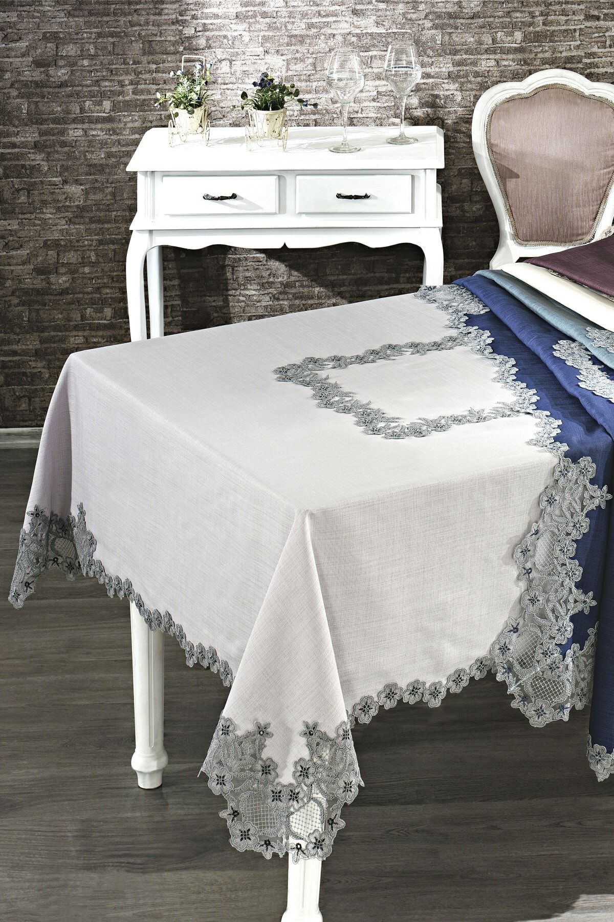 nazik home elegance dertsiz 160cmx260cm masa ortusu gri fiyati yorumlari trendyol