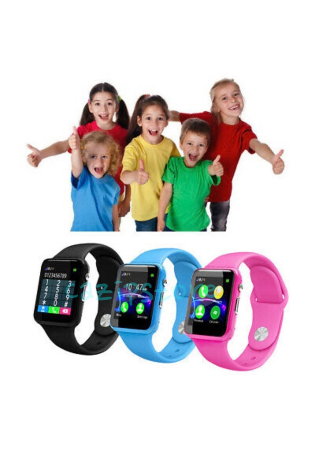 SmartWatch Yeni Üretim Akıllı Saat Erkek Ve Kız Çocukları Için Arama Sim Kartlı Kamera