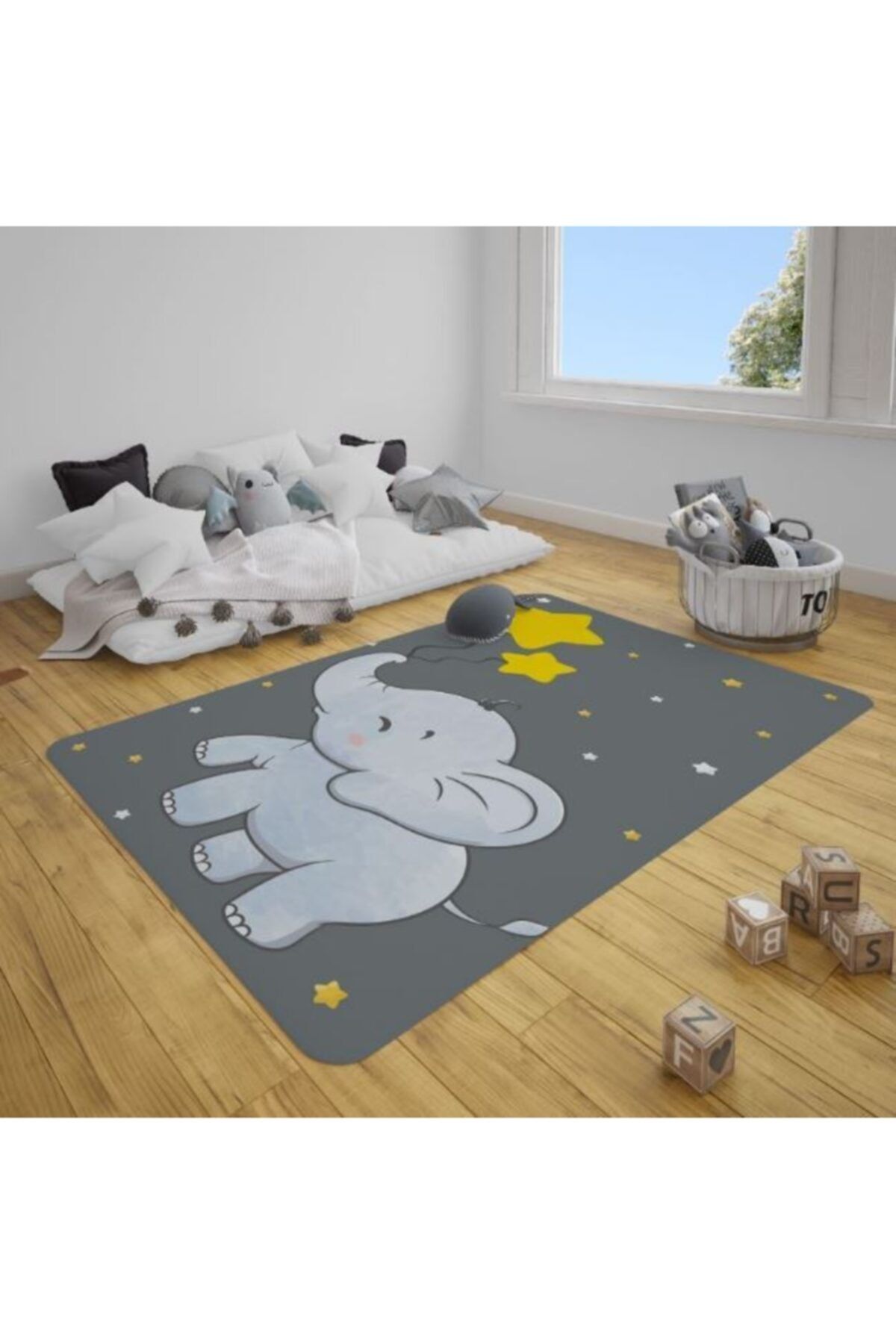 instababyrooms cocuk odasi mutlu fil desenli hali fiyati yorumlari trendyol