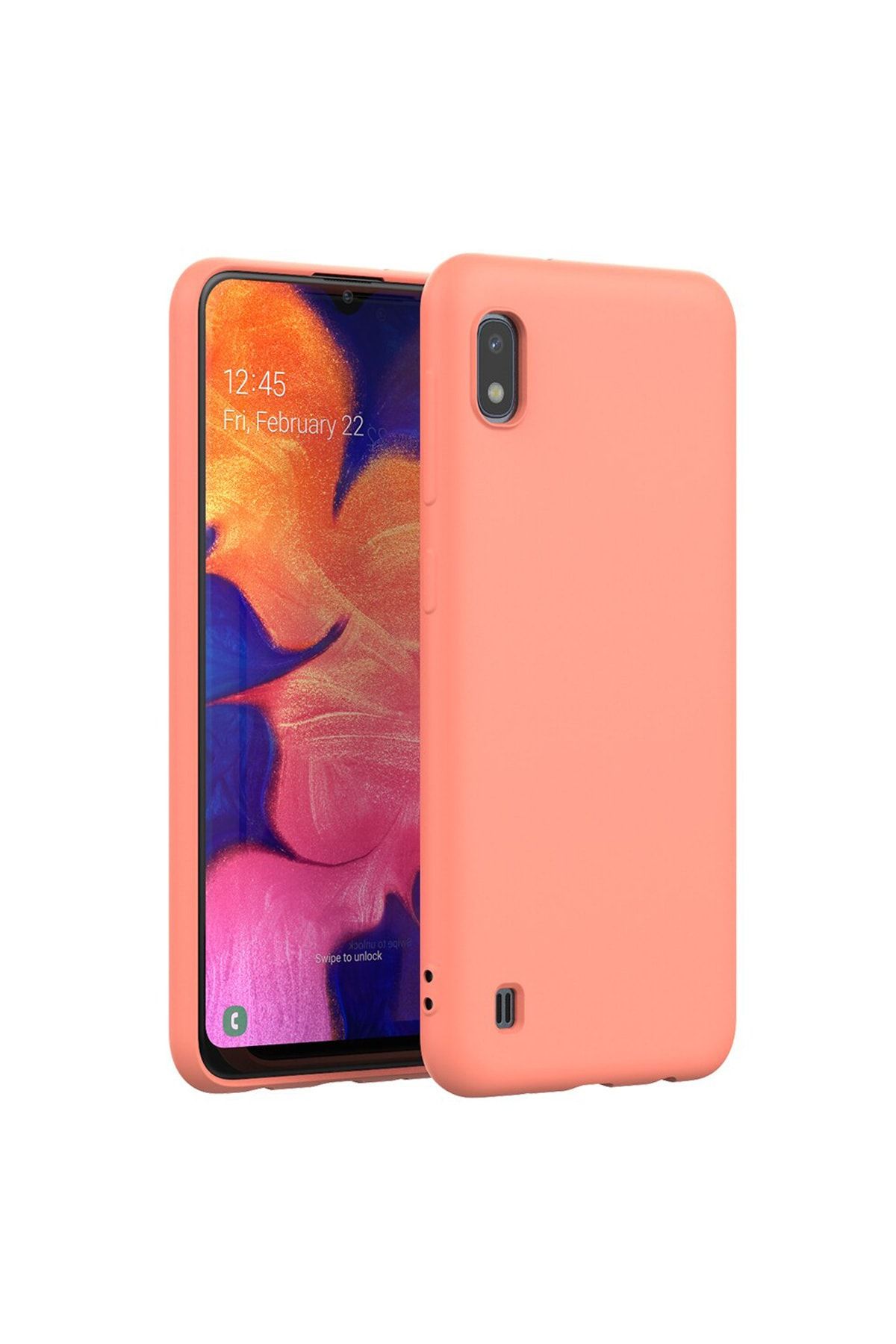 prasmet samsung galaxy a10 kilif pastel canli renkler suet ic kaplama turuncu fiyati yorumlari trendyol