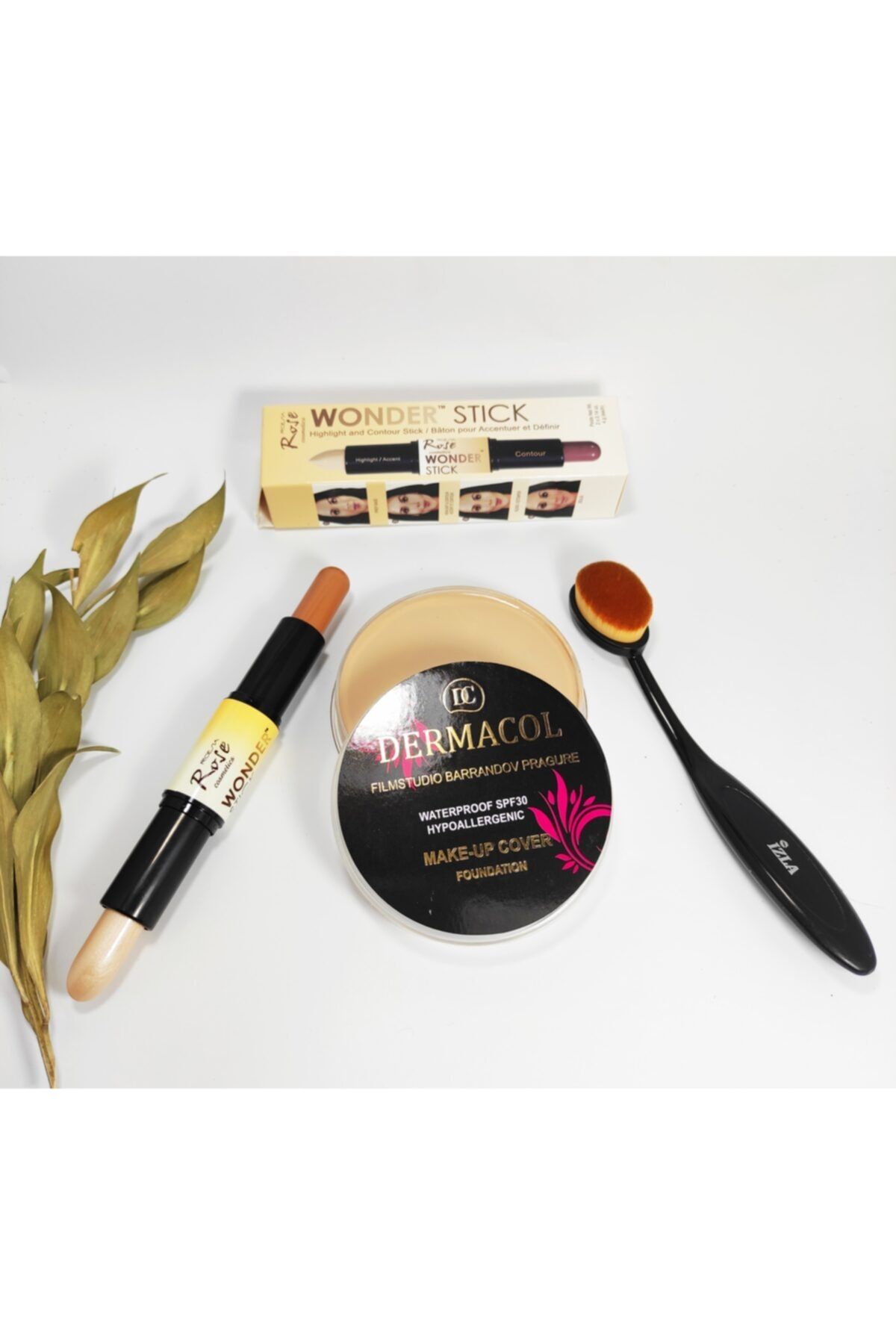Rose Fondöten Kapatici Aydınlatıcı 3'lü Set