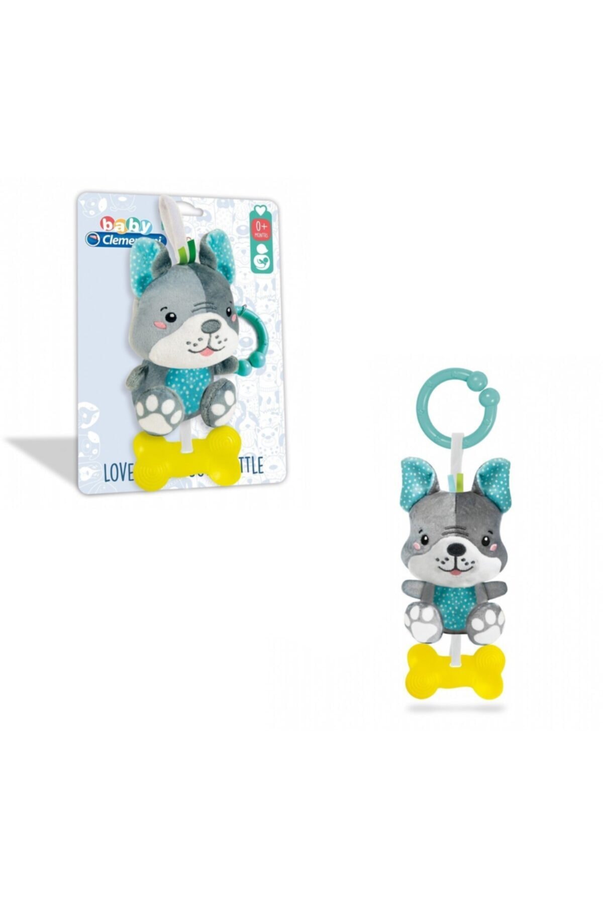 Baby Clementoni Unisex Çoçuk Yumuşak Köpek Çıngırak