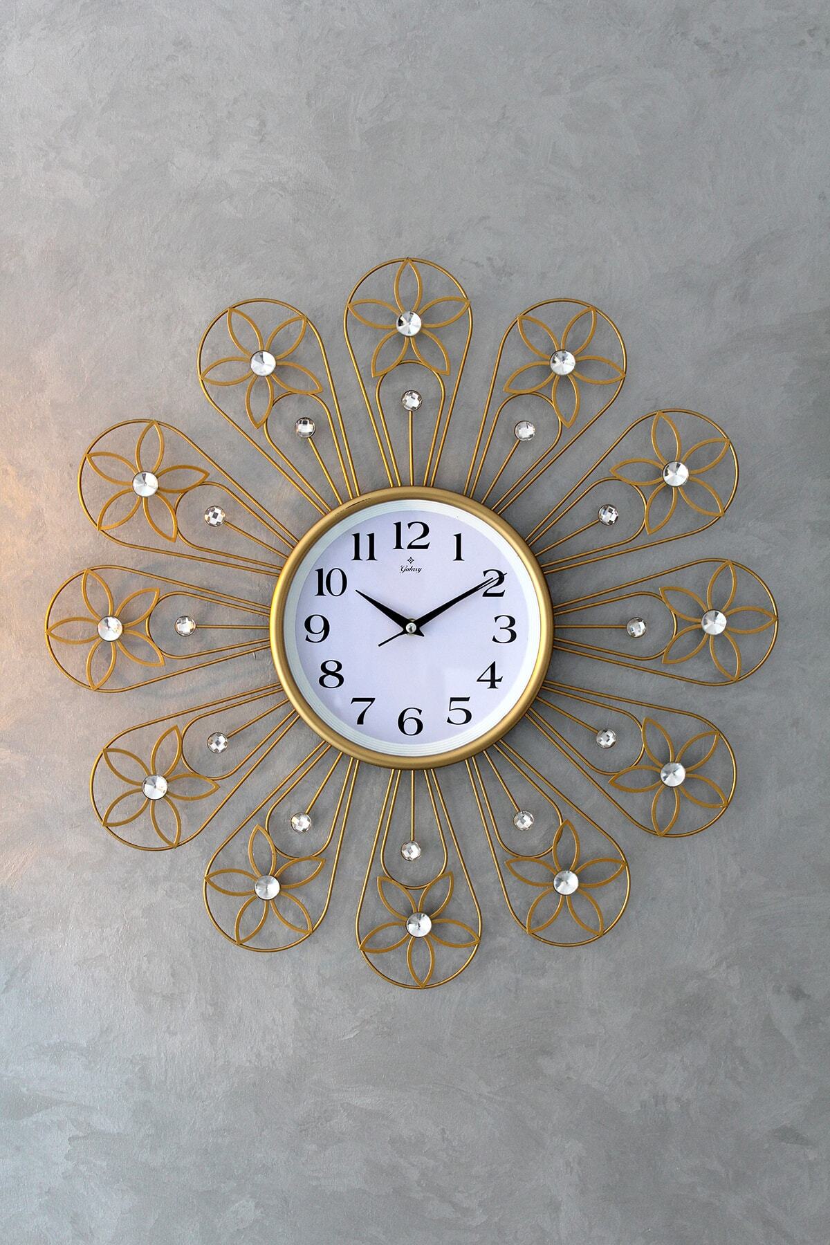 EMORES Metal Dekoratif Ferforje Duvar Saati 60 Cm