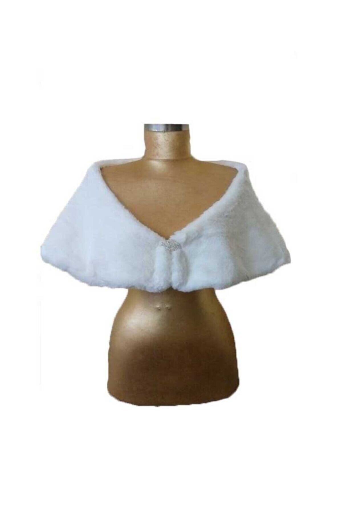 Nihal Kına Evi Gelin Aksesuarı Kürk Etol Şal