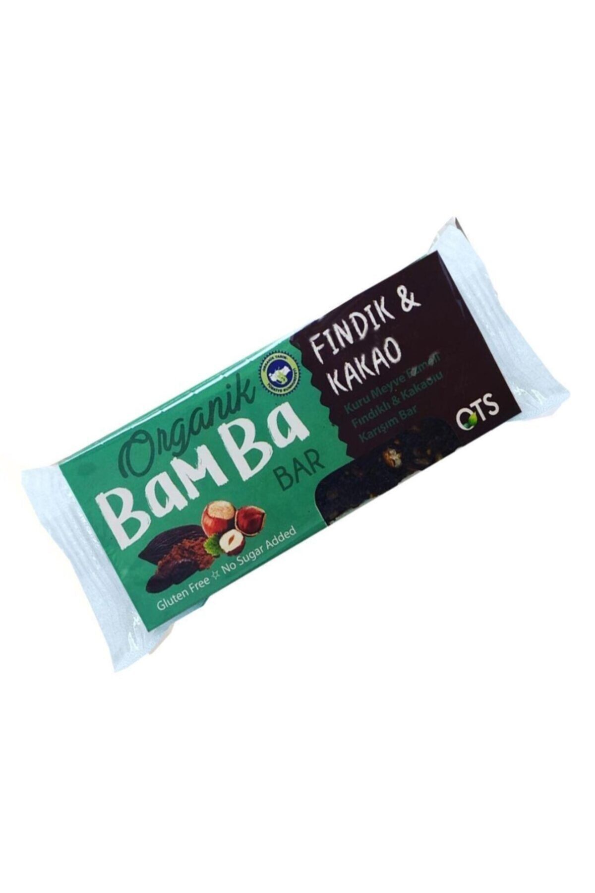 OTS Organik Bamba Bar Fındık - Kakao (şeker - Gluten Içermez) 30 Gr