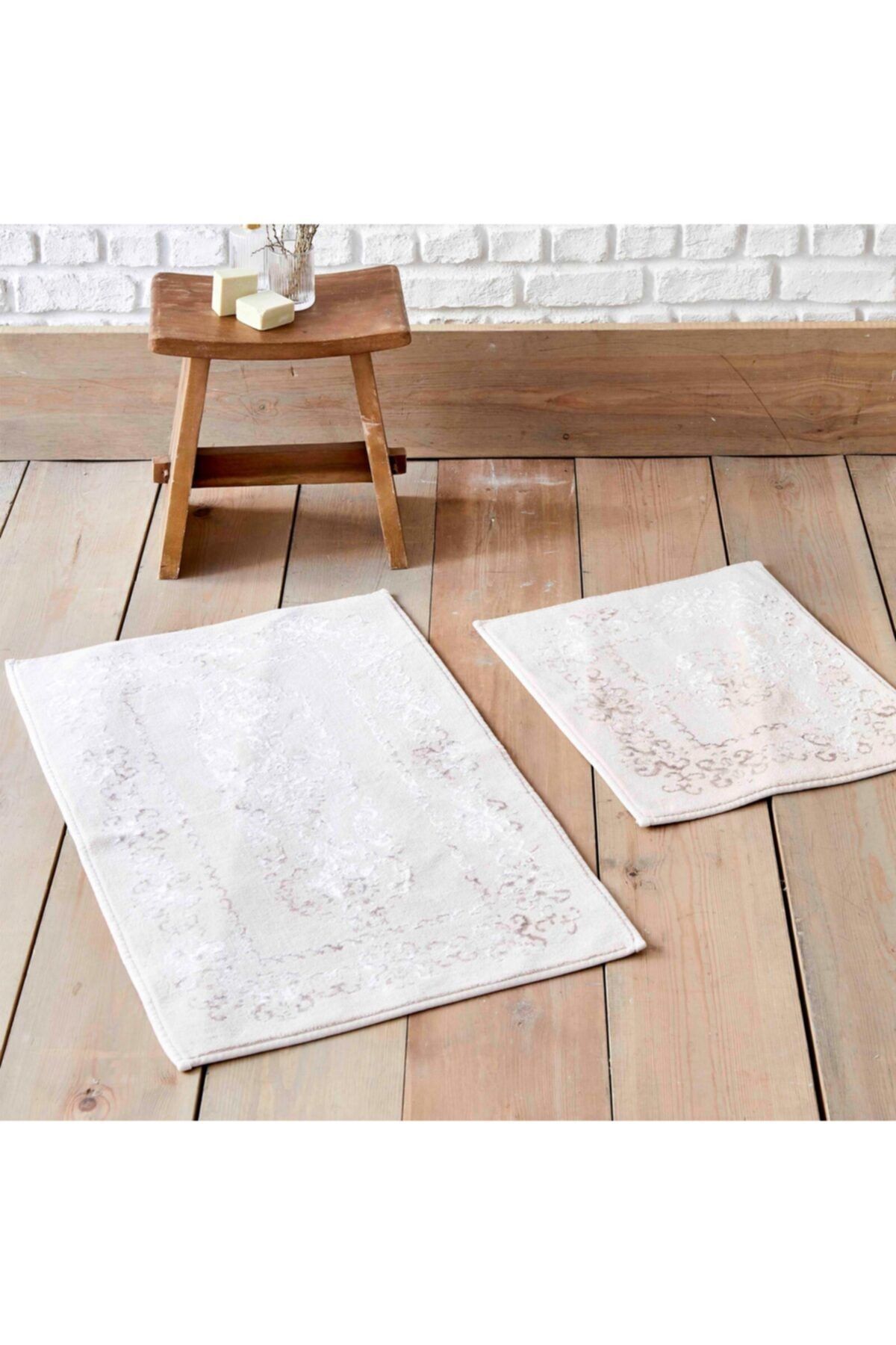 Karaca Home Azalea Pudra 2 Parça Flosh Banyo Paspası